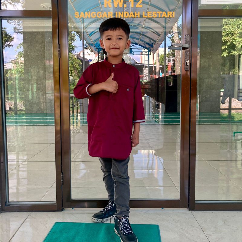 koko kurta anak, kurta bahan toyobo, kemeja anak