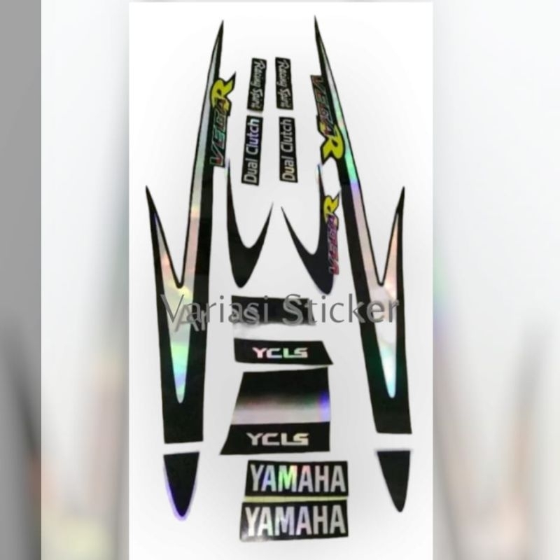 Striping Sticker Motor Yamaha Vega r VEGA R Lama Variasi Ss Two SS TWO Malaysia Hitam Putih Print Cu