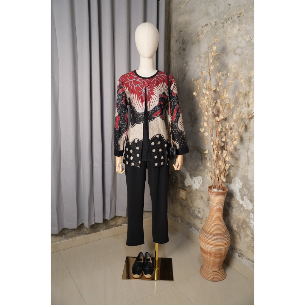 blus batik kantoran | batik sekolah | batik wanita model 8