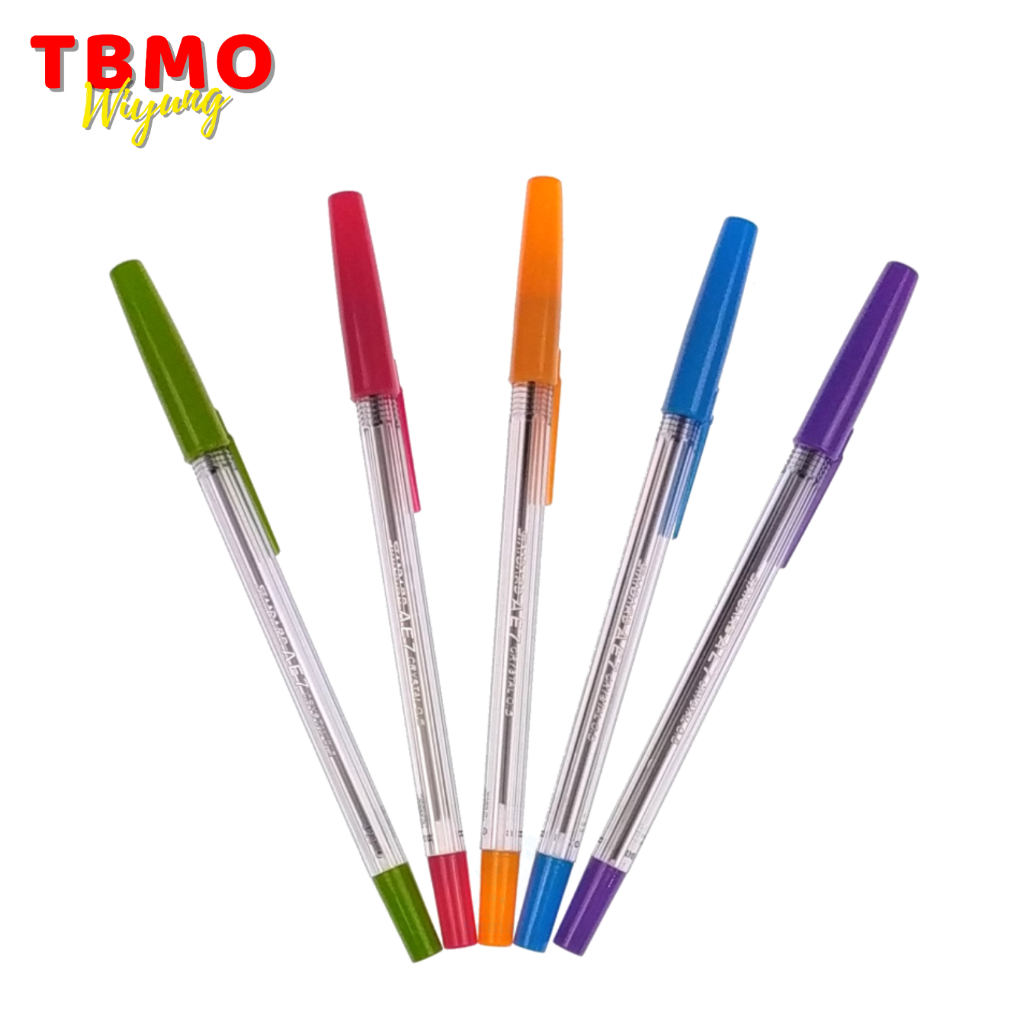 

( 1 Pcs ) TBMO Bolpen/ Pulpen / Standard AE7 Crystal Hitam Per Pcs