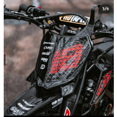 decal klx bf / dtracker full body hitam bisa custom desain