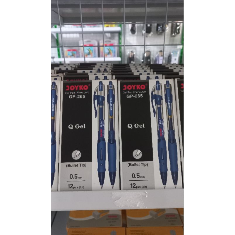 Pulpen Gel 265 Joyko 1 pack (12 pcs) BIRU