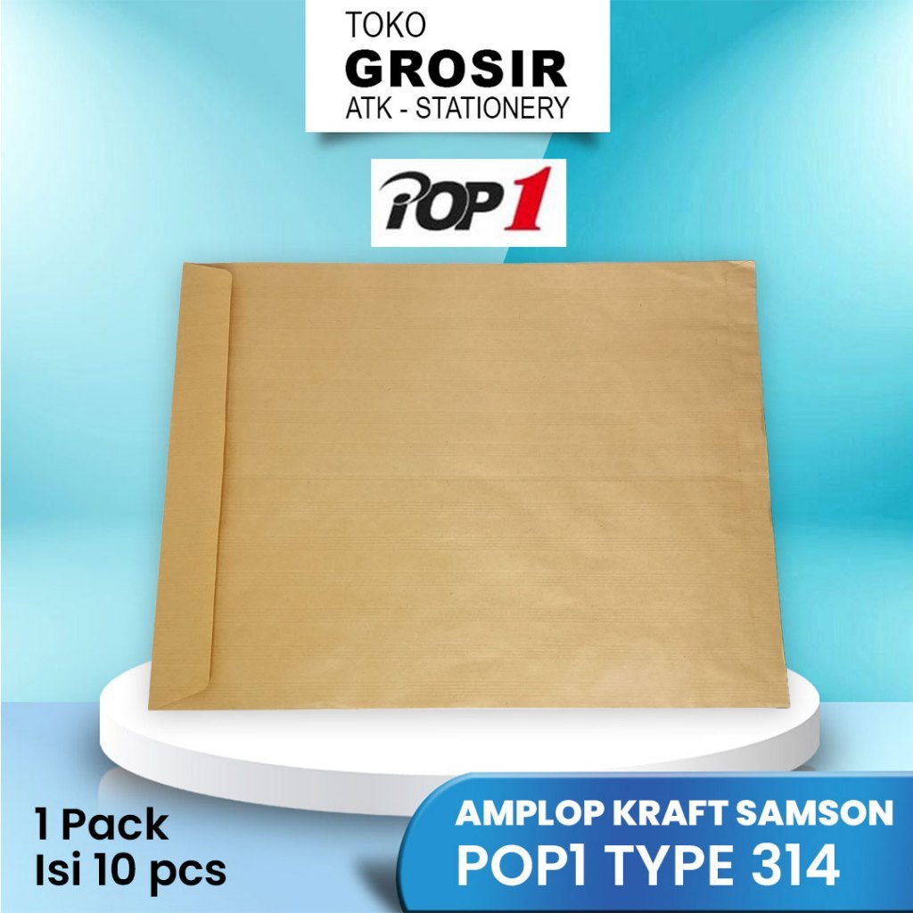 

AMPLOP KRAFT SAMSON POP1 TYPE 314 50x38 cm / 1 pack isi 10 pcs