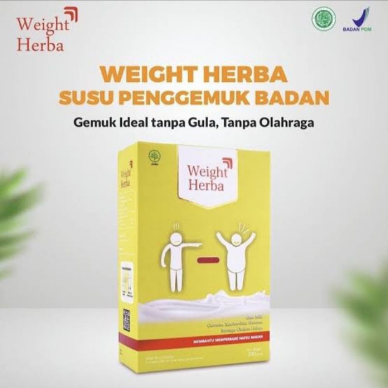 

Weight Herba Susu Penambah Berat Badan Tampa Gula Tampa Ulahraga