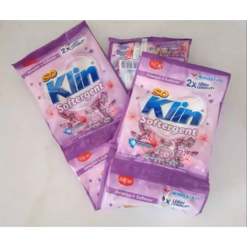 so klin detergen bubuk renceng 41gr x 6 pcs
