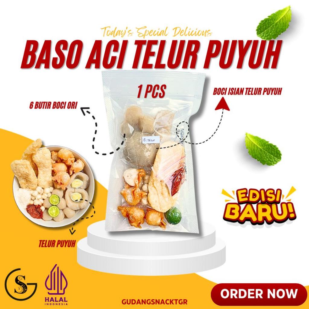 

1 Bungkus Baso Aci Telur Puyuh GudangSnack Tgr Hotpot Instan