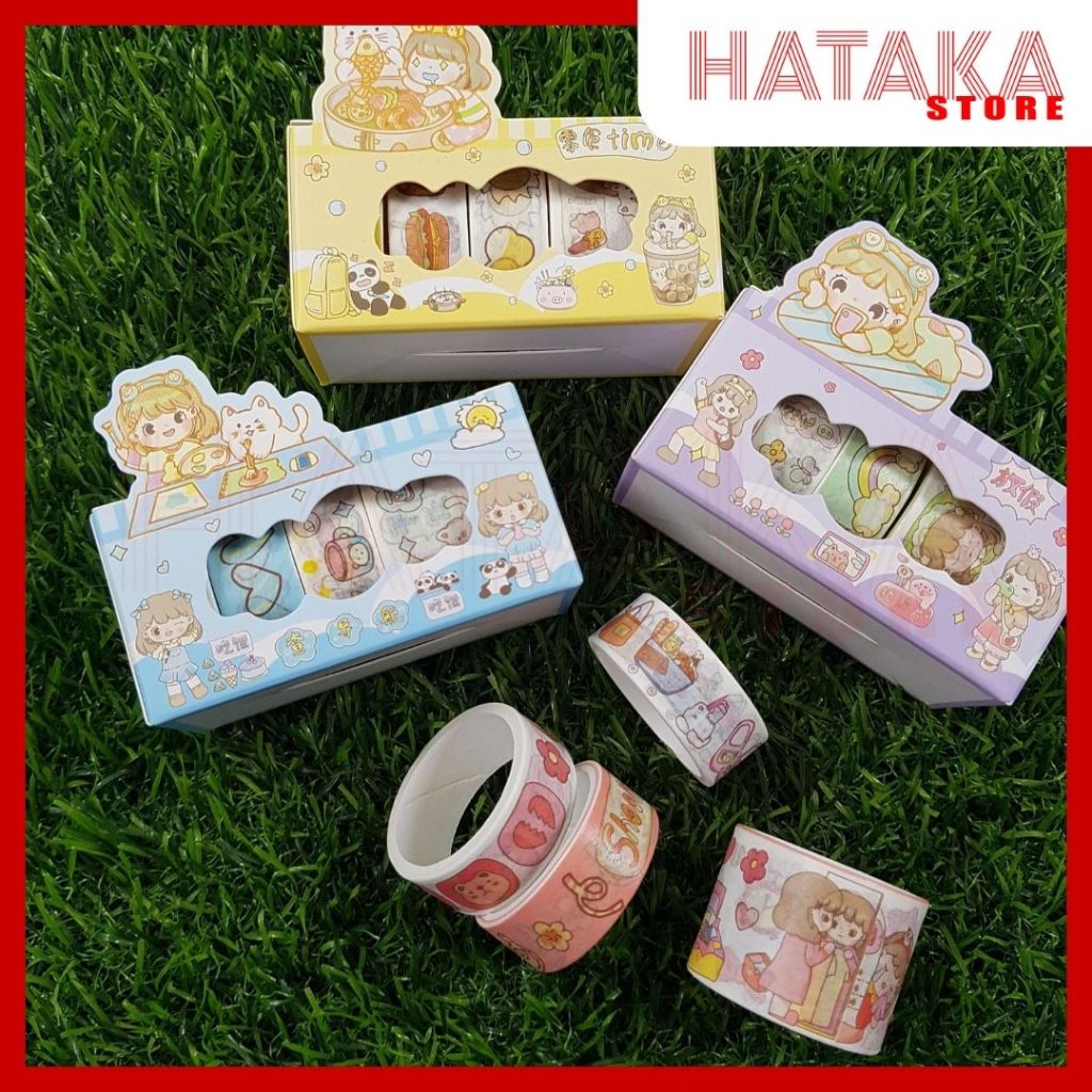 

Washi Tape Selotip Lucu Masking Tape Kertas Roll Solatip Kertas Sanrio Sticker Tape Momo Rolling Stiker