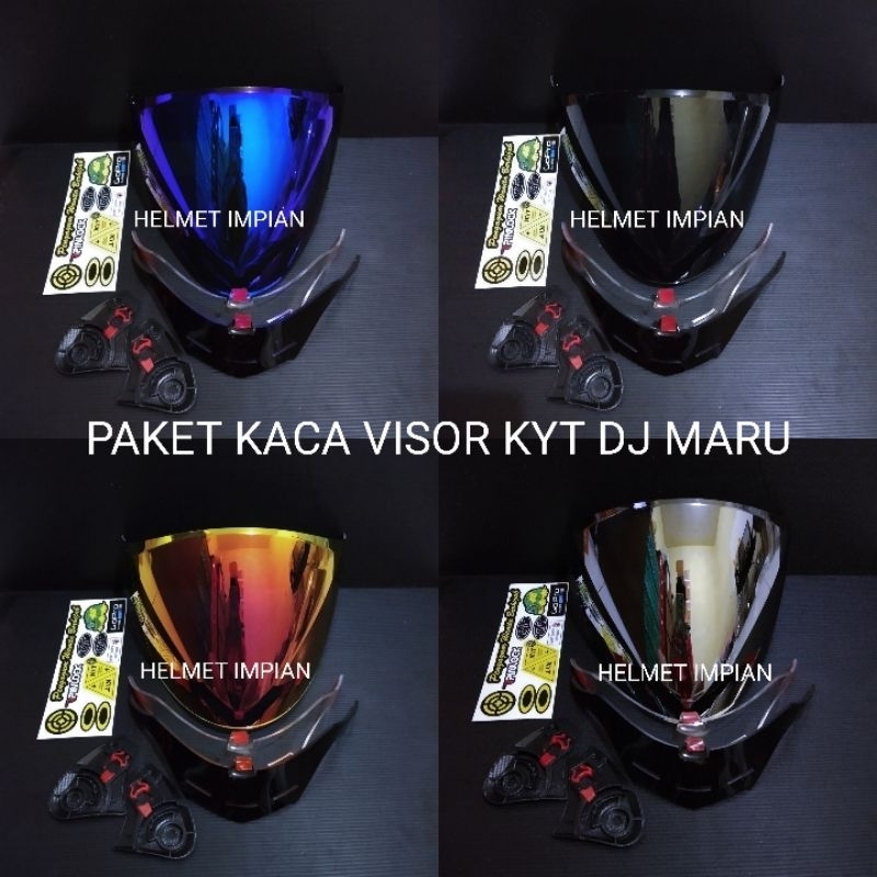 KACA VISOR HELM KYT DJ MARU PAKET GANTENG