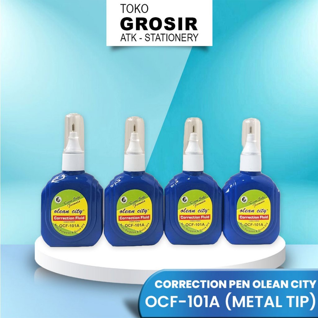 

TIPE X / CORRECTION FLUID PEN OCF-101A OCI OLEAN CITY BIRU / PENGHAPUS PULPEN