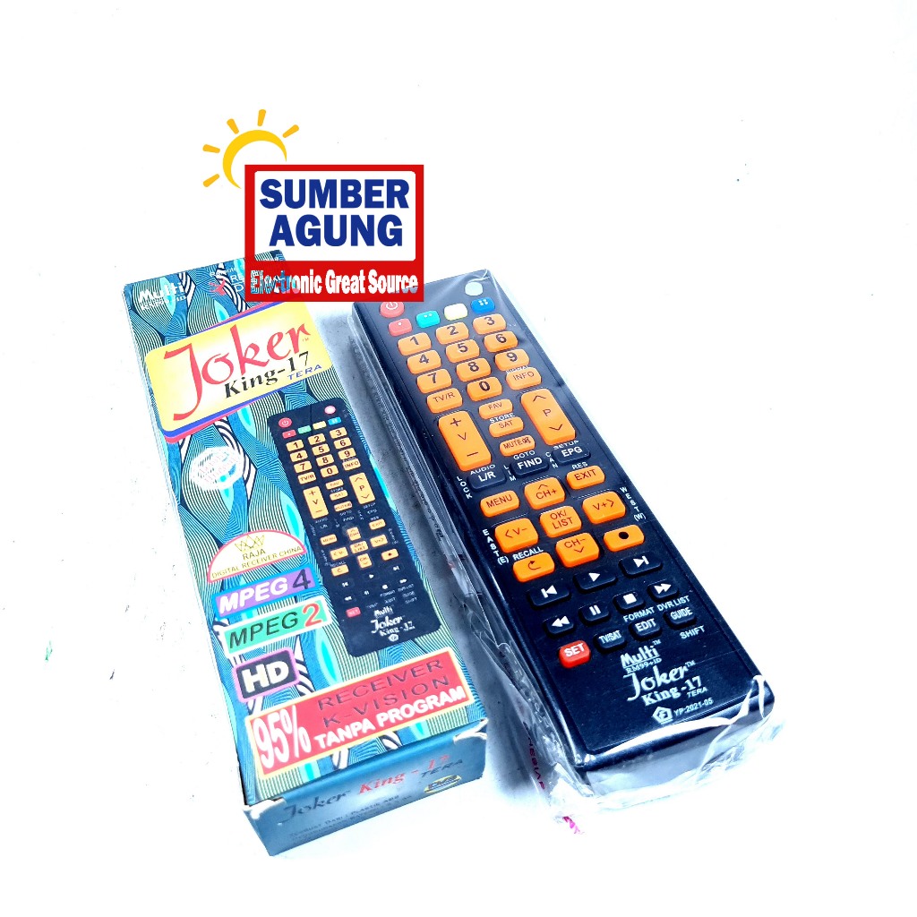 Joker Remot Receiver Parabola King17 Tera King 17 Kvision Tanpa Program MPEG4 MPEG2 HD Pasti Bisa Re