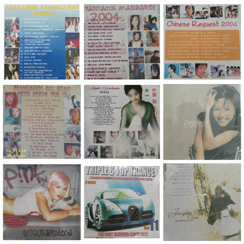 (preloved) CD lagu nostalgia Mandarin Chinese, English, Indonesia, Trance