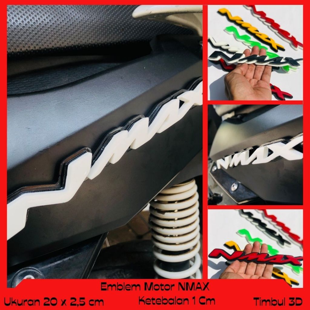EMBLEM VARIASI MOTOR YAMAHA NMAX TANPA 155 / AKSESORIS MOTOR / EMBLEM MOTOR YAMAHA NMAX TANPA 155 BA