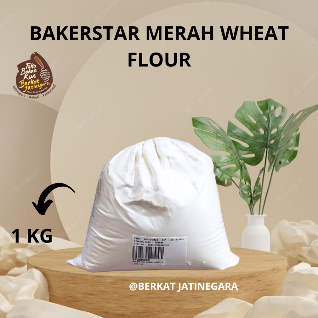 

TEPUNG TERIGU BAKERSTAR MERAH WHEAT REPACK 1KG