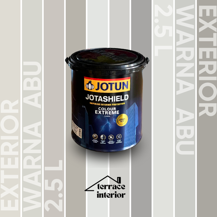 Cat Tembok Jotashield Extreme Exterior Jotun warna Abu 2.5 L