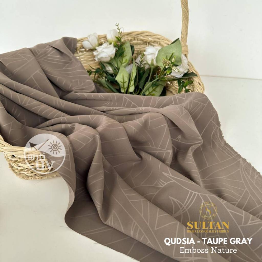 Kain Abaya Sultan Qudsia Anti Uv Emboss Nature