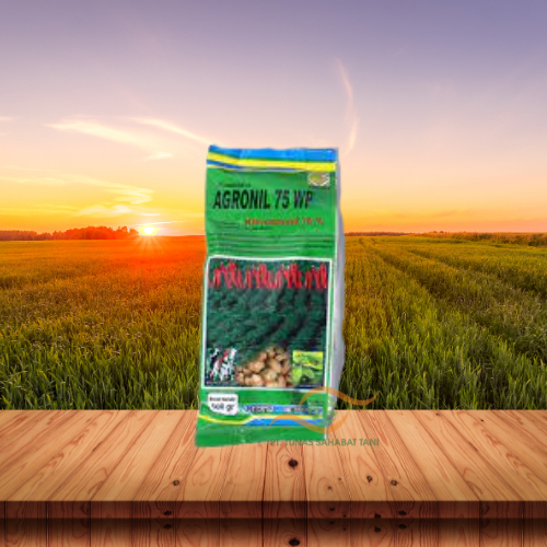 FUNGISIDA AGRONIL 75WP 500GR/1KG - Pembasmi Jamur Tanaman, Bercak Daun & Busuk Batang / Patek / Antr