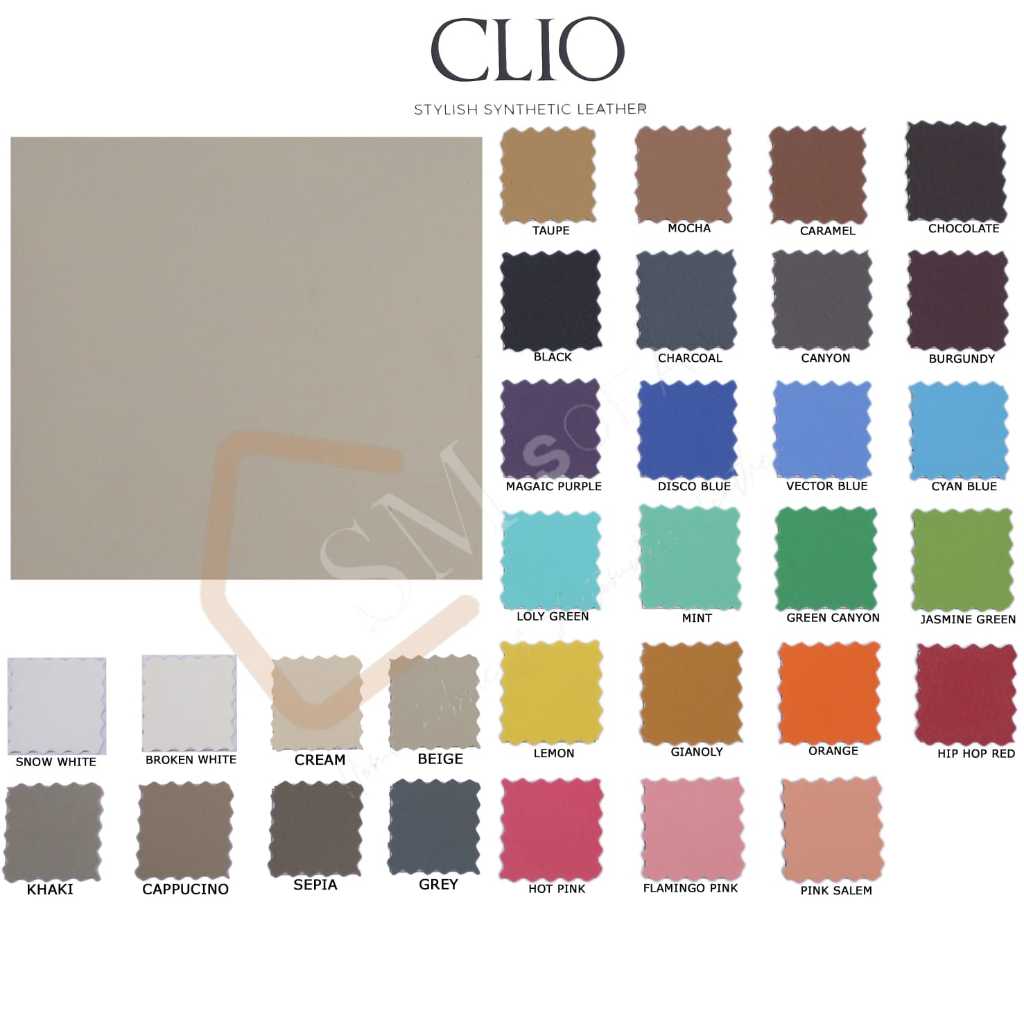 Oscar Clio - Kain Sofa/Kain Kursi/Kulit Sintetis/Jok Mobil/Jok Motor