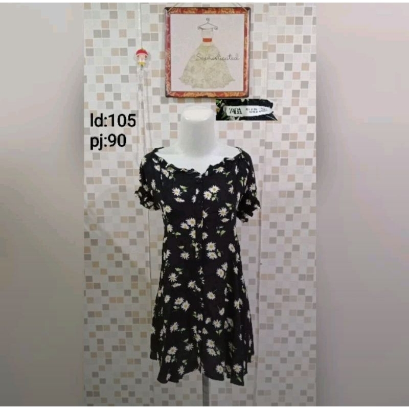 Dress Import PL/zara/Brukat/dressWanita/minidress/bajuwanita/branded