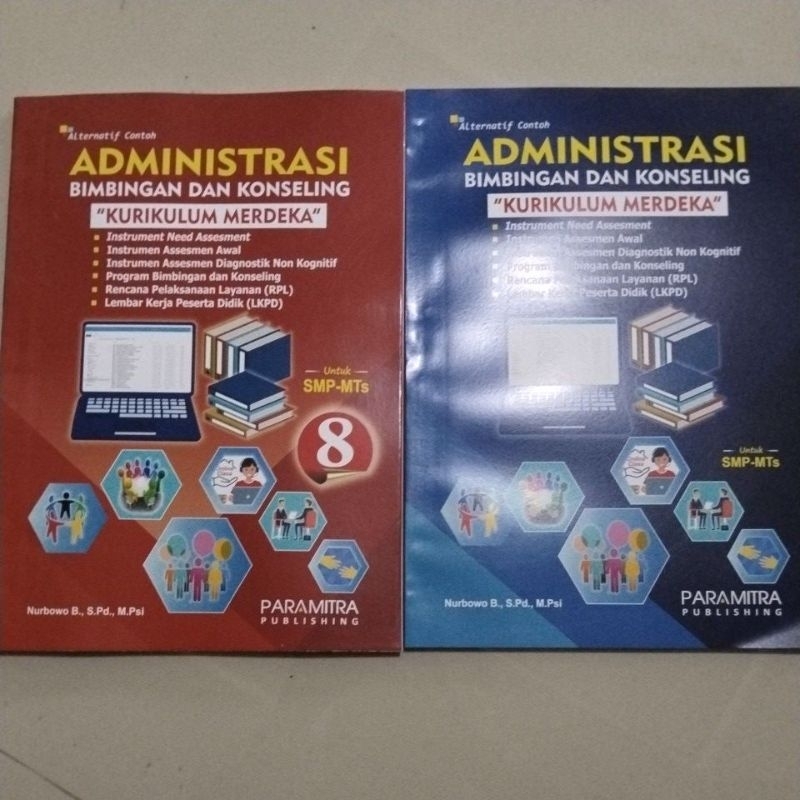 Paket Buku administrasi bimbingan konseling kurikulum merdeka untuk SMP SMA SMK