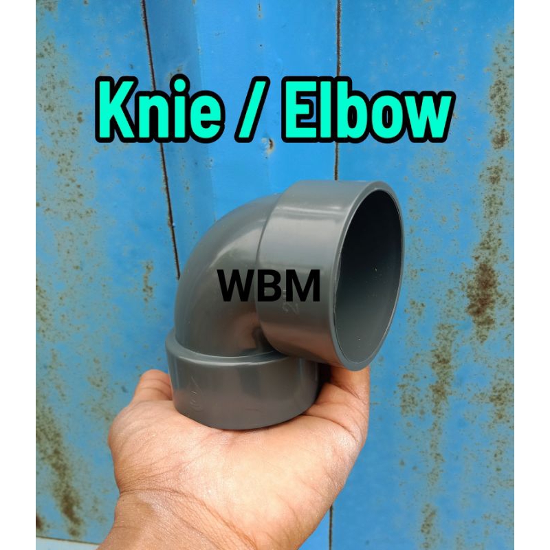 fitting pvc elbow 3 inch kenie L knee 3 inchi