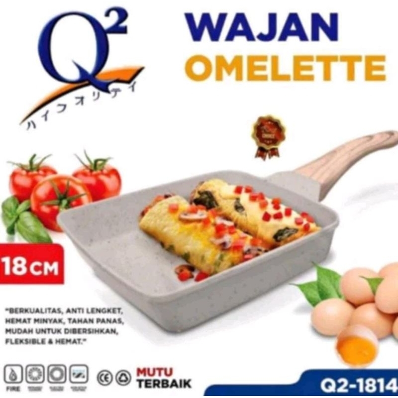 WAJAN KOTAK ANTI LENGKET/ TAMAGOYAKI PAN / WAJAN OMLET / TEFLON KOTAK / TAMAGO