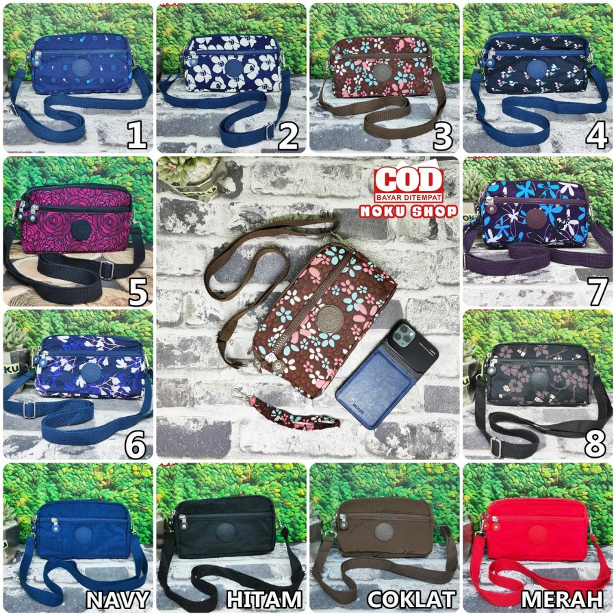 Dompet HP Kipling 0167 Motif 4 Ruang Dengan Tali Panjang