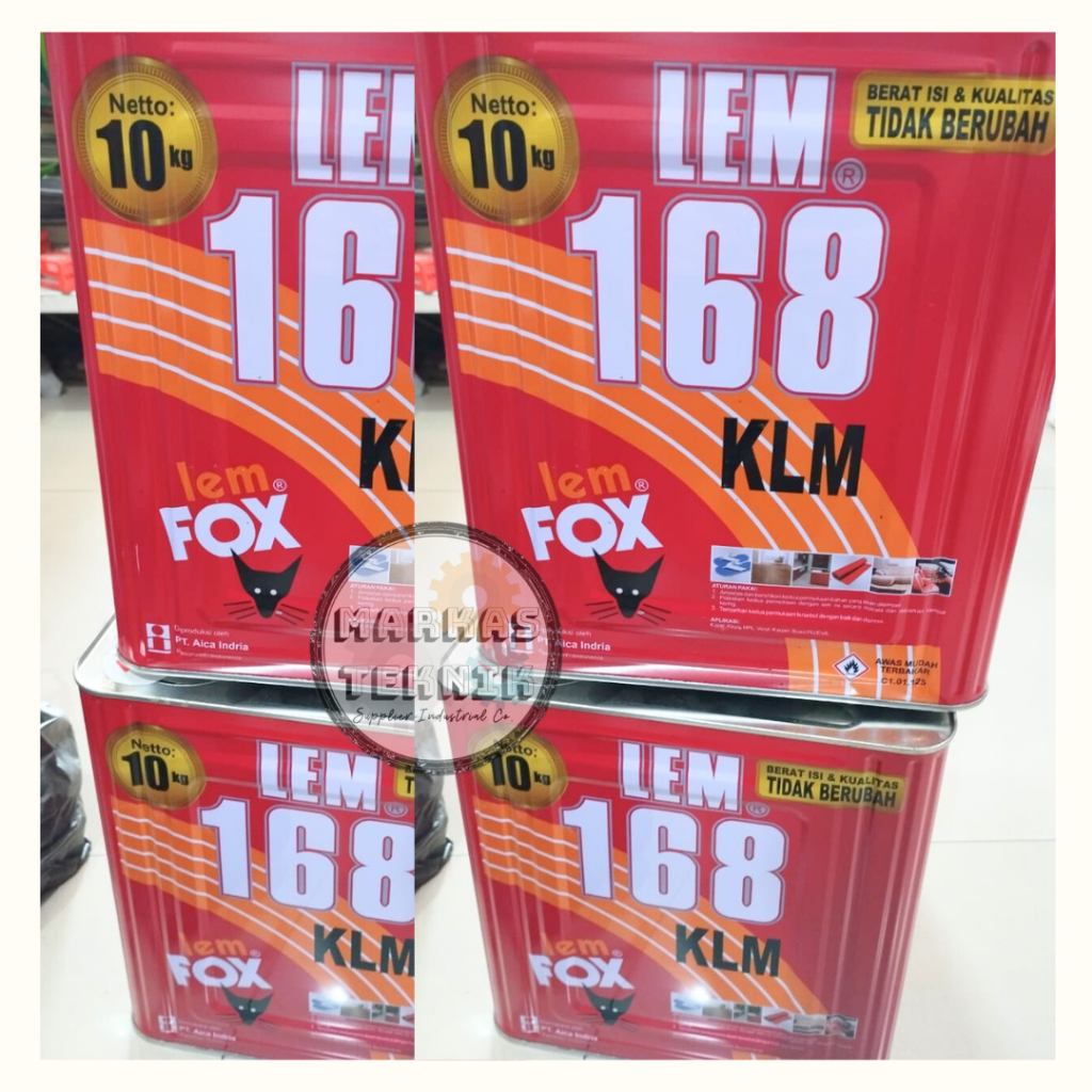 Lem FOX Kuning 168 KLM 10 kg / LEM FOX 168 KLM 10kg Lem Serbaguna 10KG