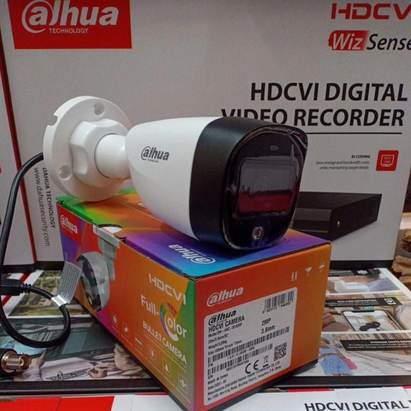 Kamera CCTV Dahua COLORVU / FULL COLOR 2MP (DH-HAC-B1A29P) CCTV Dahua Outdoor FULL COLOR Colorvu 2MP