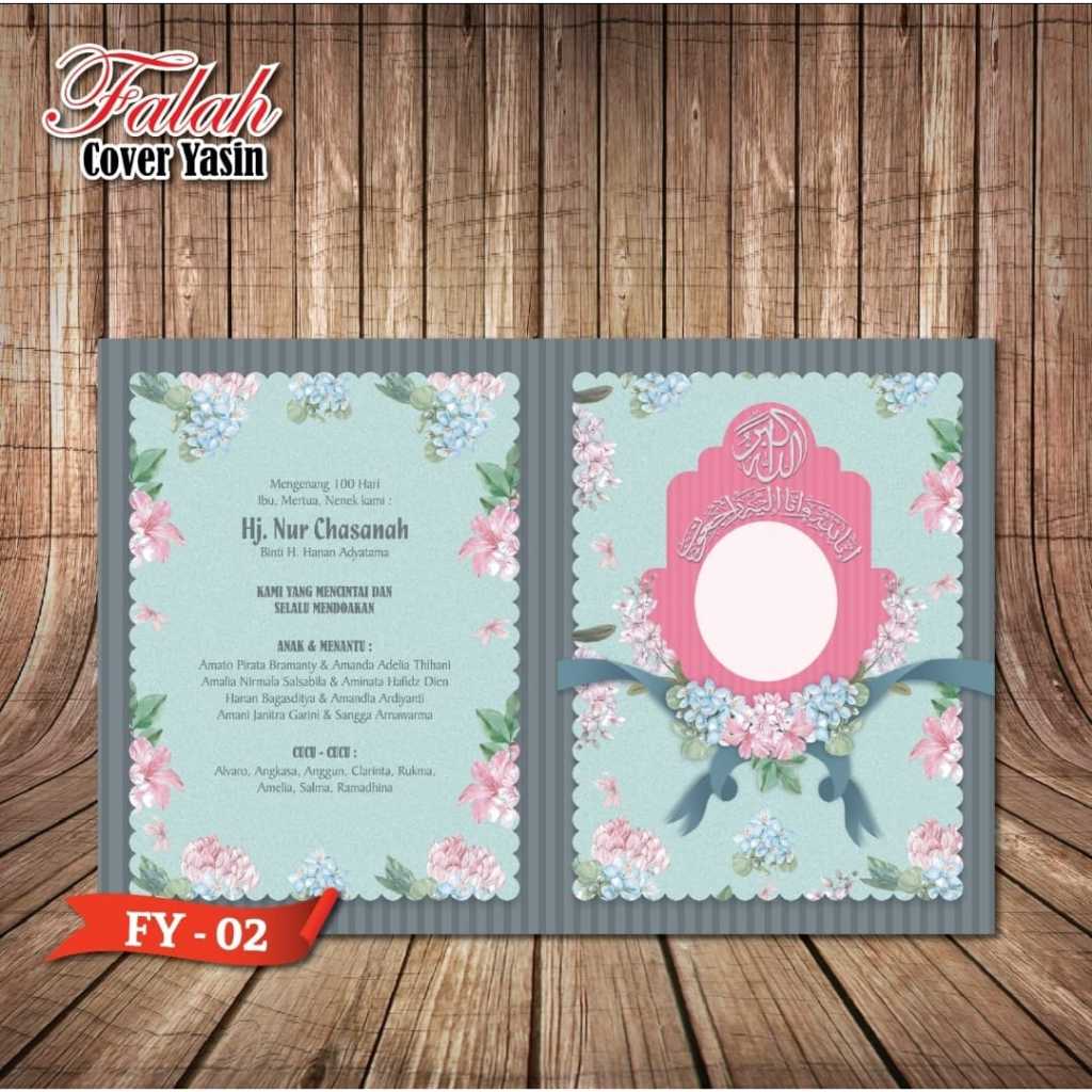 

Blanko Cover Yasin Falah 02 Berbahan Ivory 210