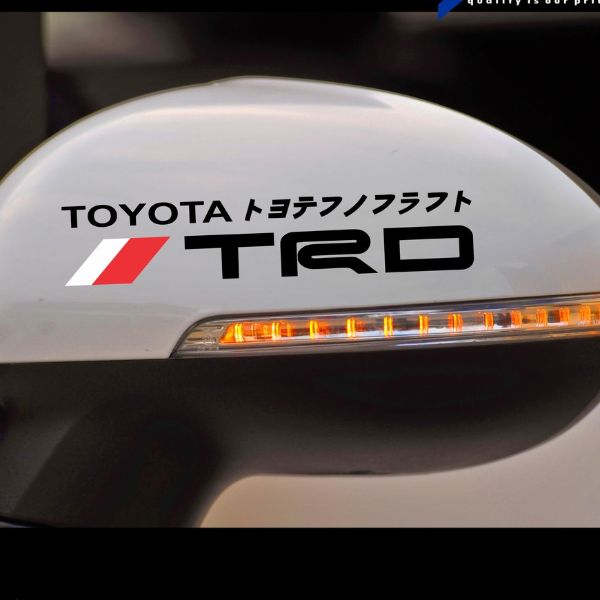 CUTTING STICKER MOBIL TOYOTA TRD STIKER MOBIL VARIASI STIKER SPION MOBIL KEREN