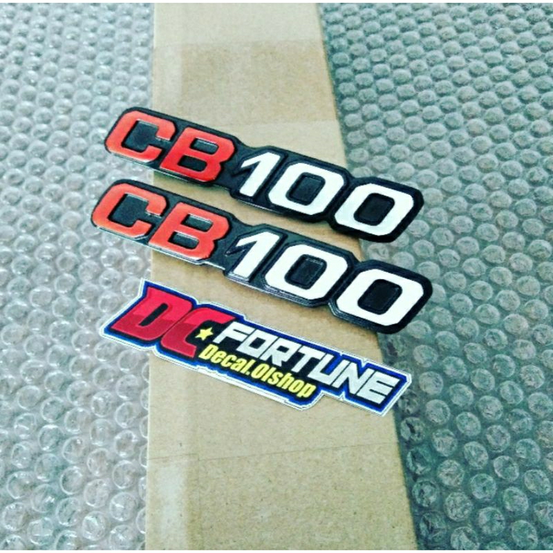 emblem box aki honda cb 100 k5 merah