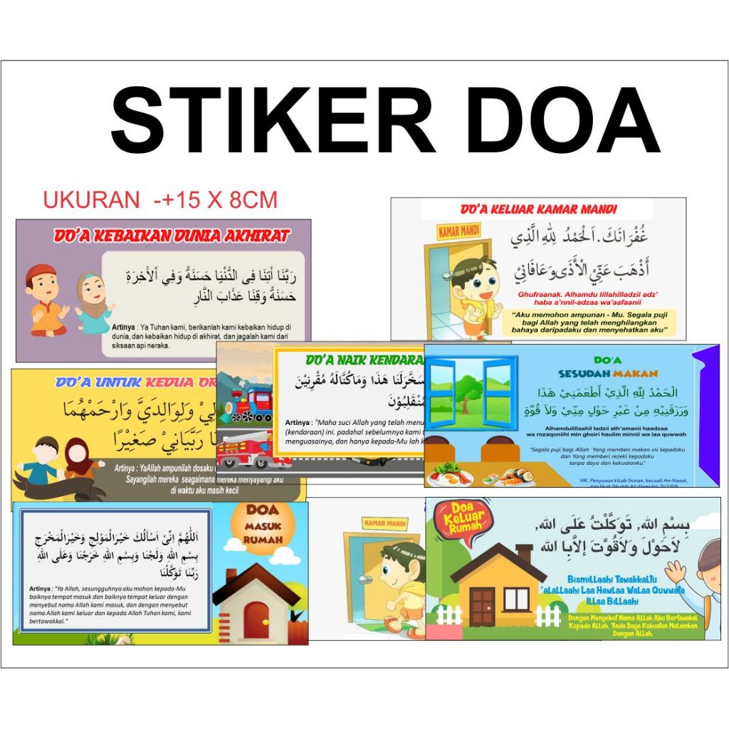 

STIKER DOA SEHARI-HARI (isi 24 pcs ) lebih hemat
