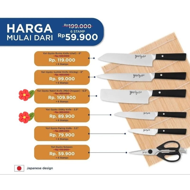 Yori Gyuto Pisau x Hypermart