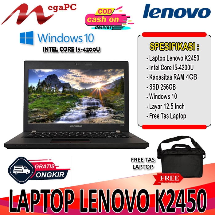 Laptop Lenovo Thinkpad K2450 Intel Core I5-4200U Ram 4GB SSD 256GB