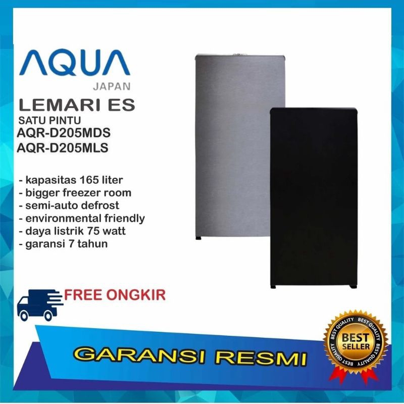 KULKAS 1 PINTU AQUA SANYO AQR D205 DS LOW watt