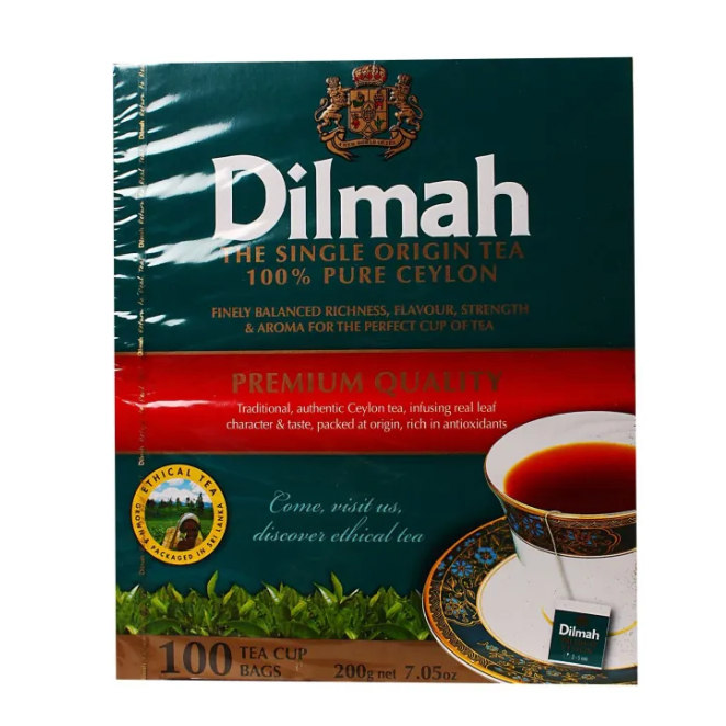 

Dilmah Premium Quality 100% Pure Ceylon Tea 100x2g