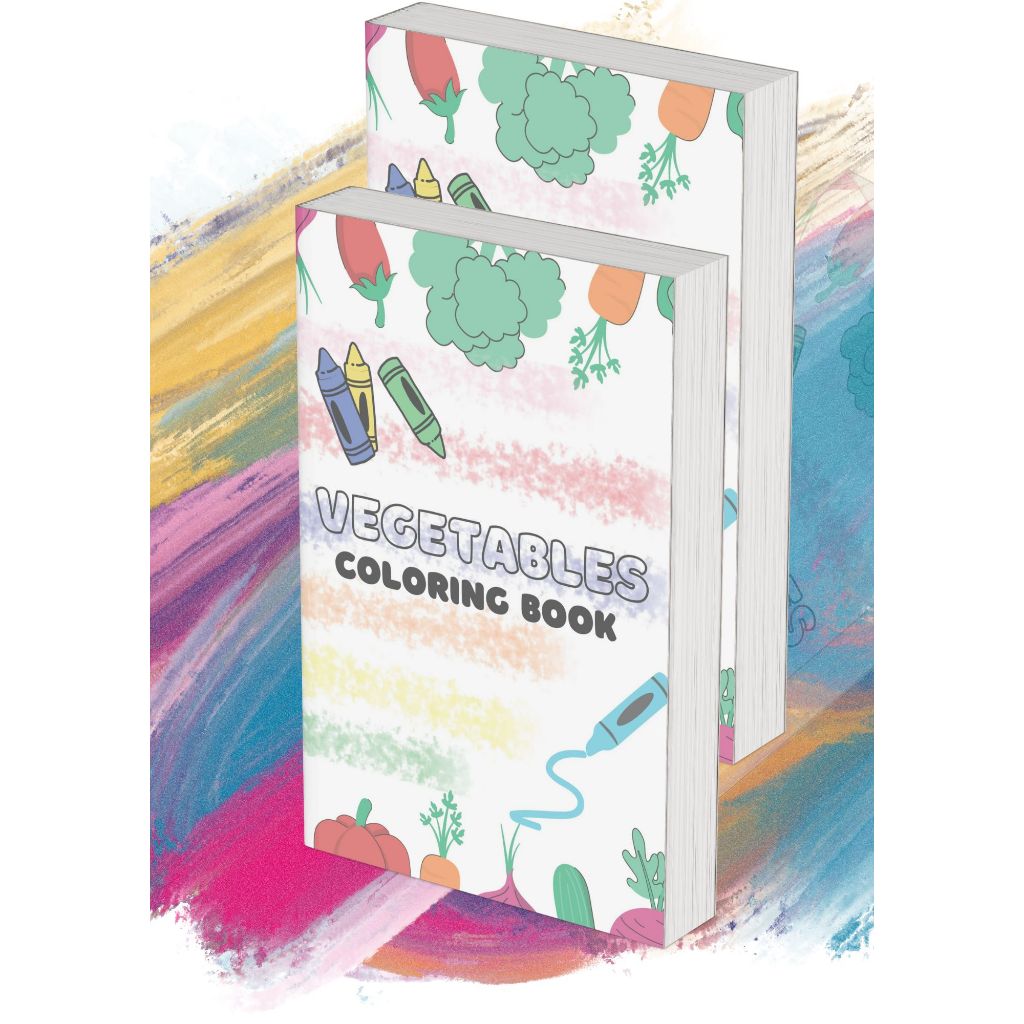 

Printable Page Vegetable Coloring Book PDF A4