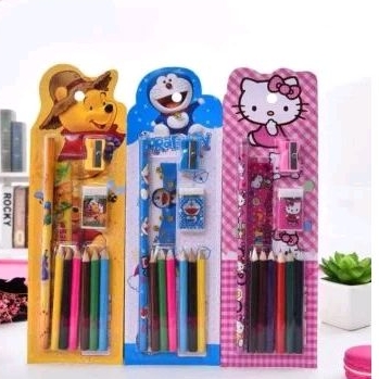 

KK Alat Tulis Anak Set 10 Pcs Pensil Warna Karakter Lucu