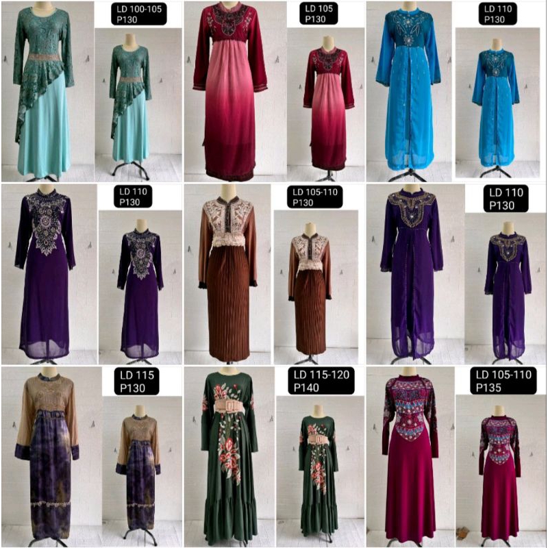 gamis pesta mewah elegan premium pl Rp65.000