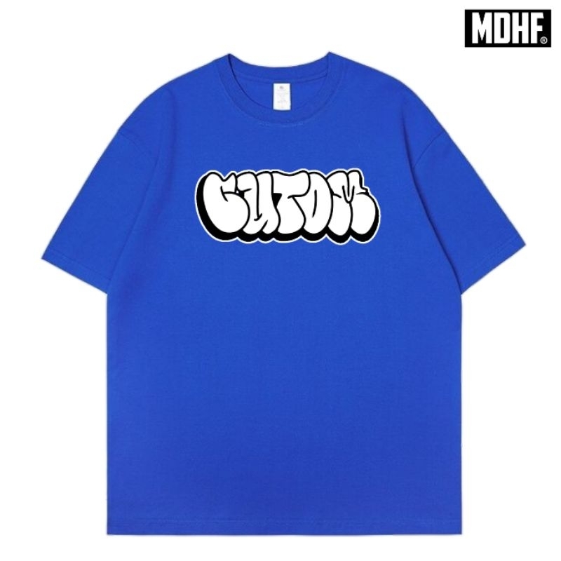 Kaos Custom Throw Up Sablon Reflektif Nyala