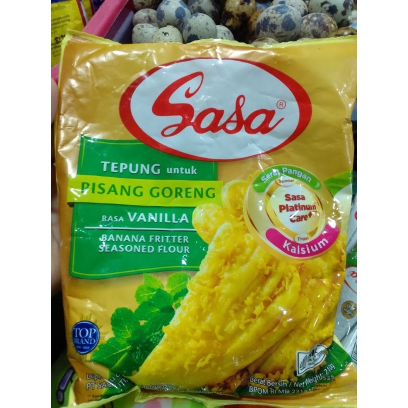

Tepung sasa pisang goreng rasa vanila