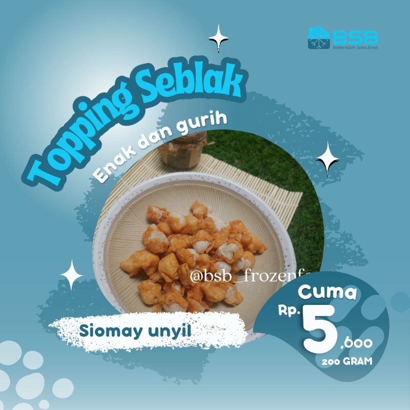 

Krupuk Siomay Unyil kriuk 200 gram | topping seblak enak renyah