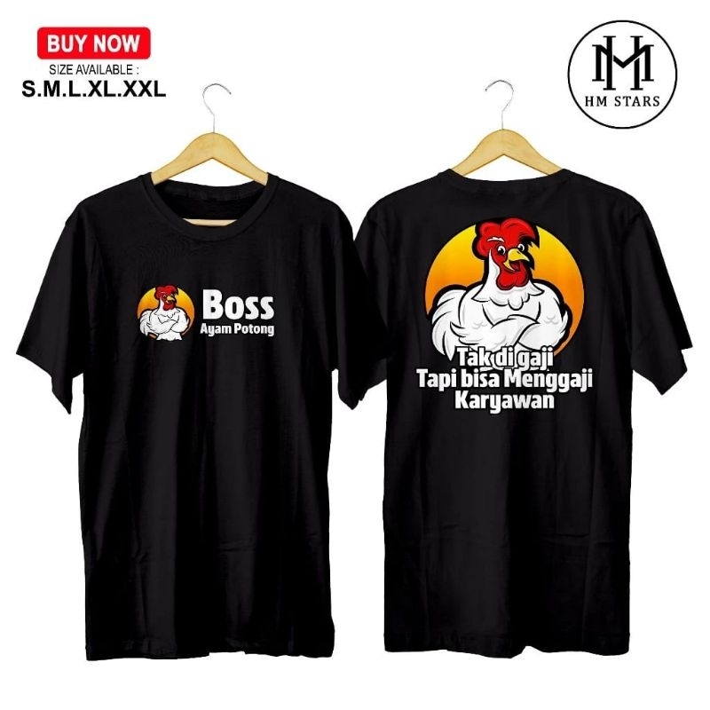 KAOS DISTRO BOS AYAM POTONG