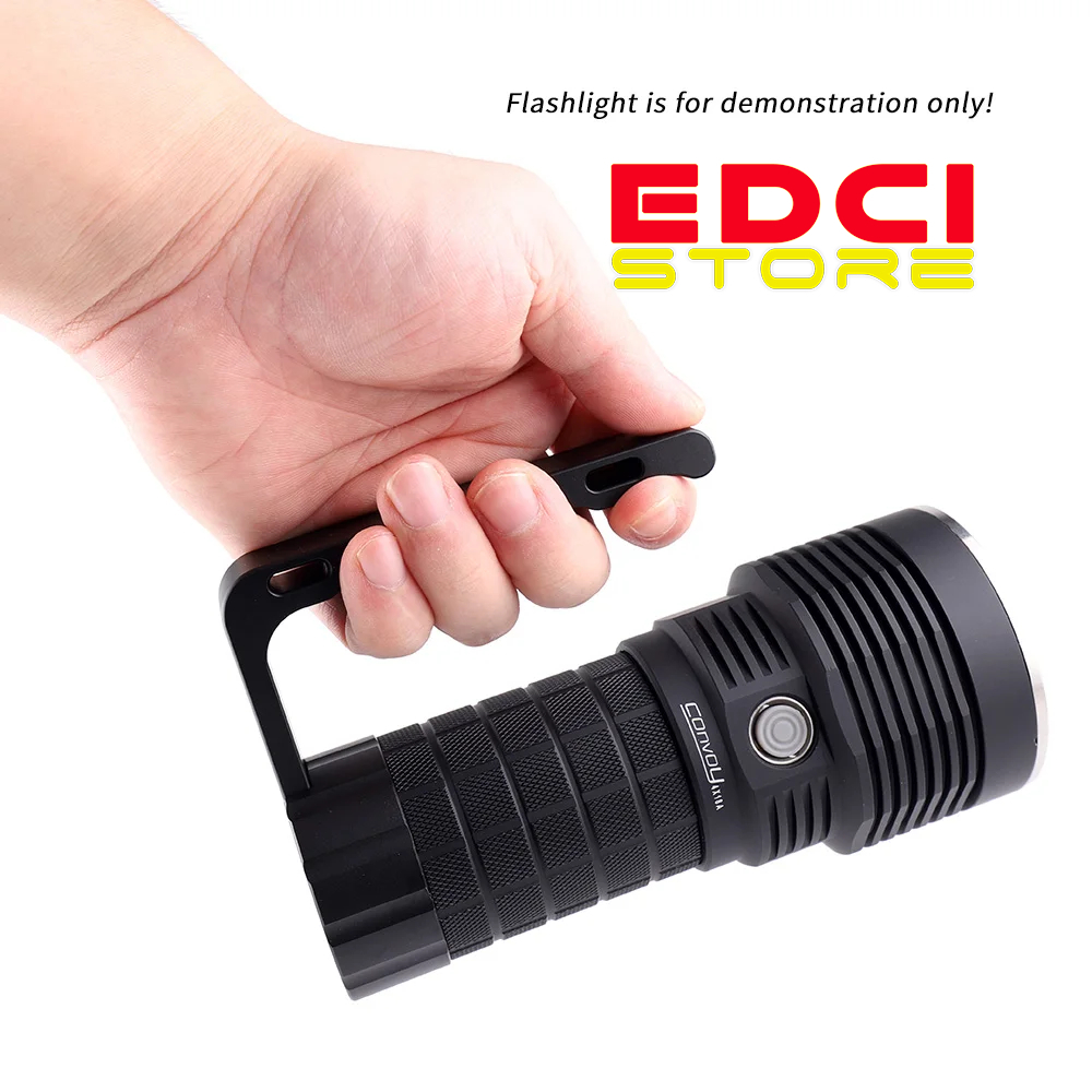 Handle Portable untuk Senter Convoy 4x18A, Tahan Panas, Anti Melepuh