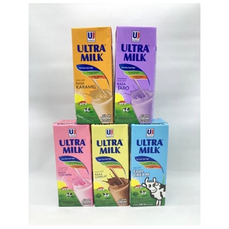 

Ultra Milk SUSU UHT 200ml All Varian