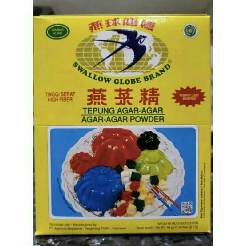 

Agar agar swallow Globe