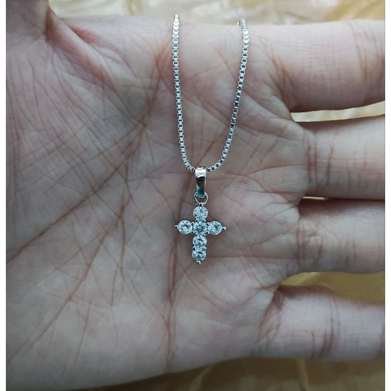 Kalung Salib Silver Xuping