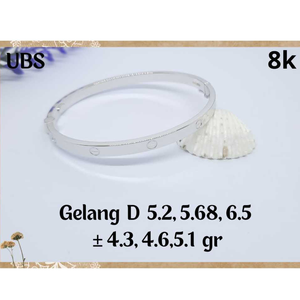 LMV Gelang Tangan Kartier Emas Putih 375 8k