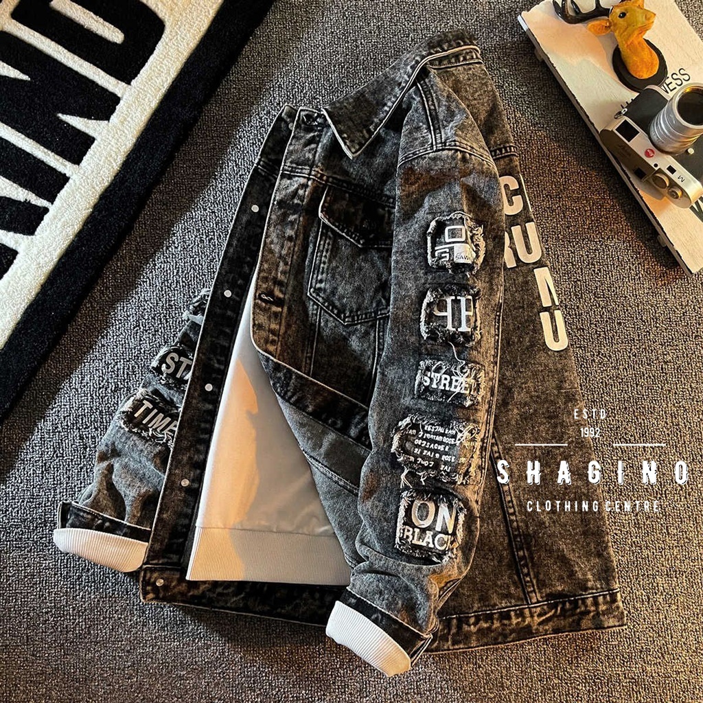 Shagino | Terbaru Jaket Jeans / Jaket Jeans Pria / Jaket Jeans Wanita / Jaket Jeans Korea / Jaket Je