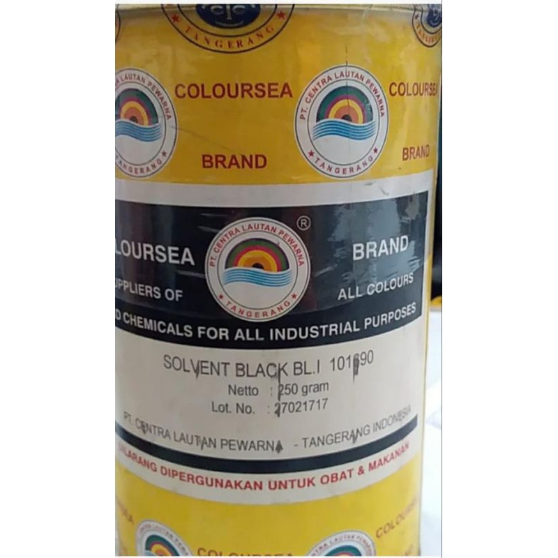 pewarna berwarna hitam coloursea brand